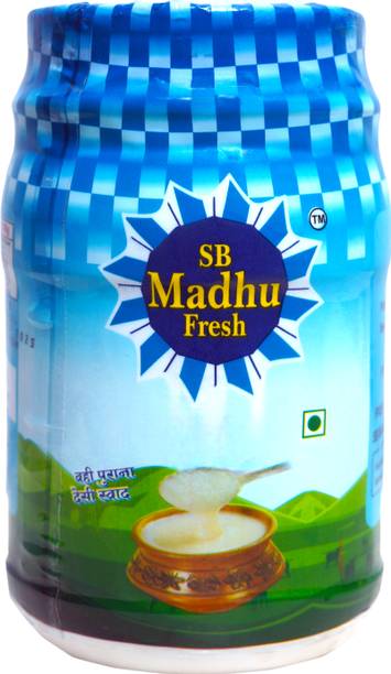 SB MADHU FRESH PURE GHEE 1L JAR Ghee Drum