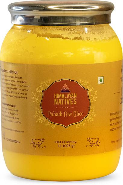 हिमालयन नेतिव 100% नेचुरल पहाड़ी काऊ घी घी 1 L प्लास्टिक बोतल