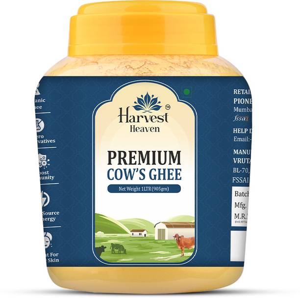 HARVEST HEAVEN Premium Desi Cow Ghee Plastic Bottle
