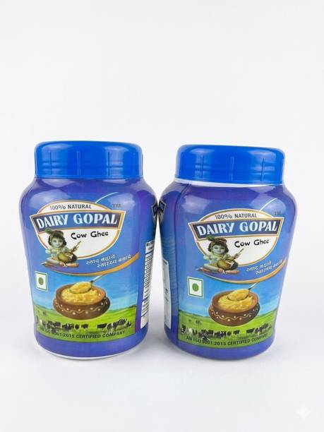 DAIRY GOPAL Natural Pure Desi Cow Milk Ghee Rich Aroma Traditional Taste Healthy Cooking Ghee Mason Jar
