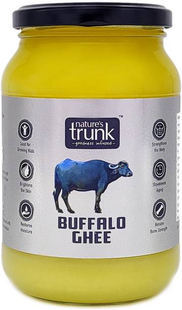 Nature's Trunk Desi Buffalo Ghee | Hand Made by Traditional Bilona Method Ghee 450 g Glass Bottle