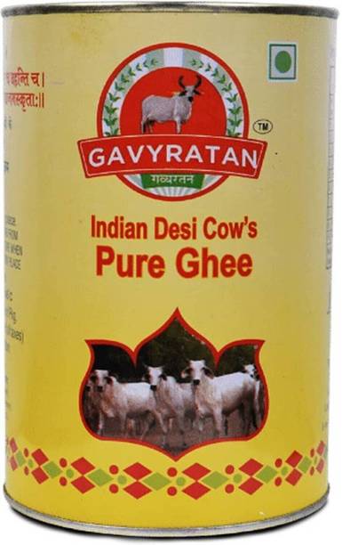 gavyratan Pure A2 Organic Ghee Desi Cow Ghee Handmade100% Natural Organically 500 g Tin Ghee Tin