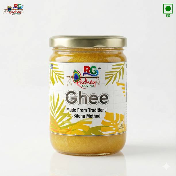 Radhey Govind Pure Organic Ghee Glass Bottle