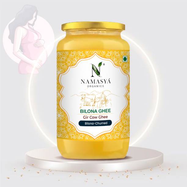 NAMASYA ORGANICS A2 Desi Gir Cow Ghee for Expectant Mothers | Bilona Method |Pure Desi Ghee Ghee Glass Bottle