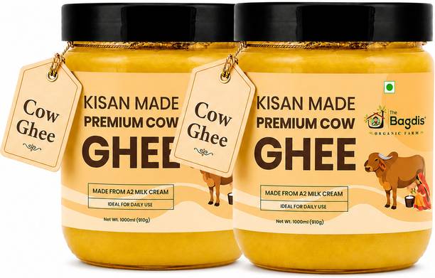 The Bagdis Kisan Made Premium Pure Desi Cow Ghee A2 Ghee Ghee Mason Jar