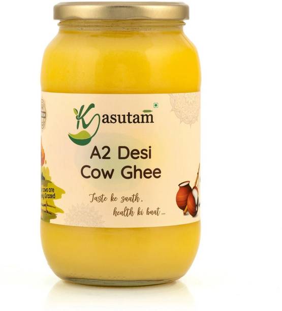 Kasutam A2 Desi Cow Bilona Ghee, Made Ghee Glass Bottle