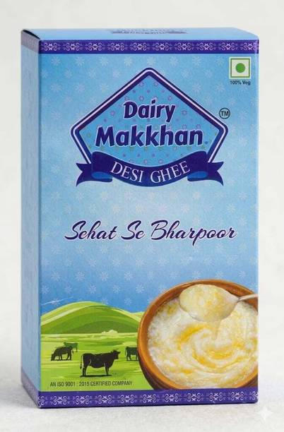 dairy makhan Pure Desi Cow Ghee Rich Aroma & Traditional Taste Healthy Cooking Ghee Can