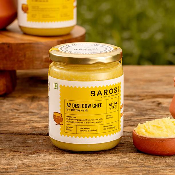 BAROSI A2 Desi Cow Ghee Glass Bottle