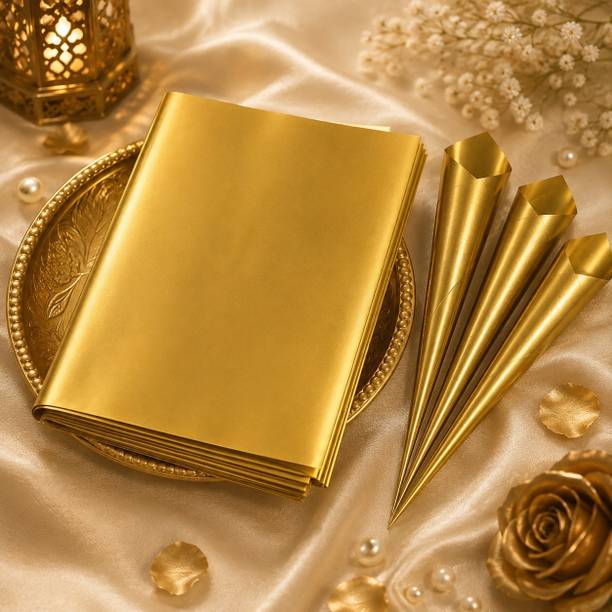JBFHENNA Solid Cellophane Sheets for Mehandi Cones, Crafts DIY & Packaging NA Sheets Gift Wrapper