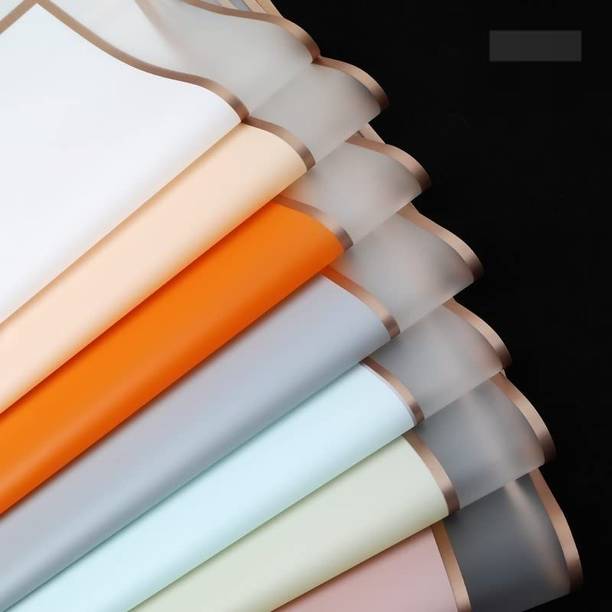 Satyam Kraft 5 Bouquet Gift Wrapping for Gift Packing PLAIN Paper Gift Wrapper