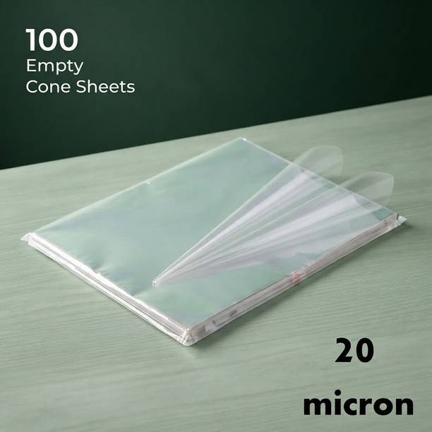 Pivanta Products 100Pcs-Transparent Pre-Cut Cellophane Sheets NA Cellophane, Plastic Gift Wrapper