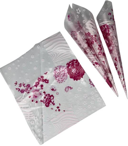 JBFHENNA JBF Henna Floral Wrapping Paper Cellophane Sheet Gift Wrapper
