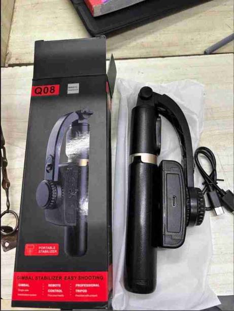 leecy BLACK Q08 Stabilizer Gimbal 3 Axis Gimbal for Mobile, Camera