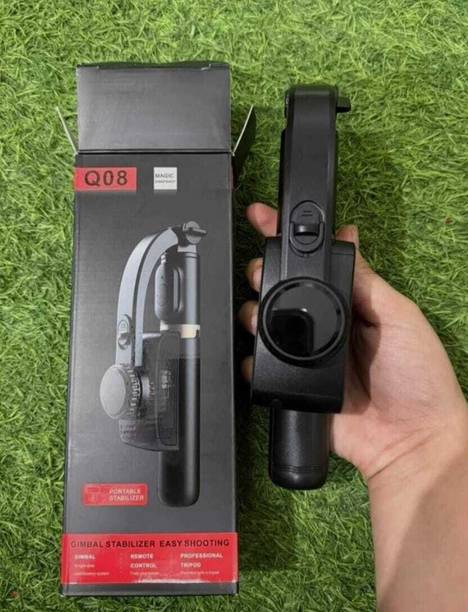 Jaggo Lal 3Axis Stabilizer Q08 Gimbal Stick (12W Power) 3 Axis Gimbal for Mobile, Camera