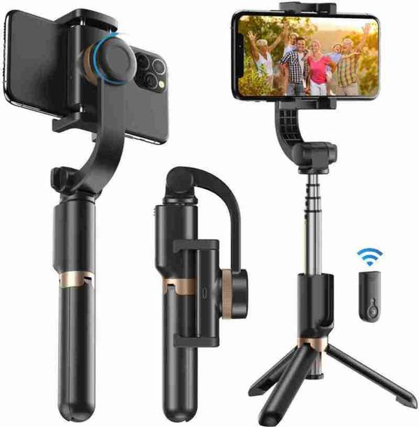 leecy Q08 Gimbal Smooth Rotation 360 Degree 3 Axis Gimbal for Mobile, Camera