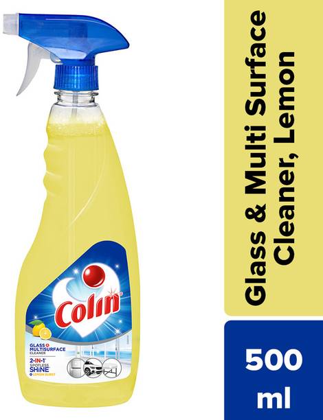 Colin Glass and Surface Cleaner Liquid Spray, Lemon Burst (500 ml