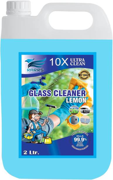 RARRS Glass Cleaner Liquid For Glass, Window, Glossy Surface (2Ltr)