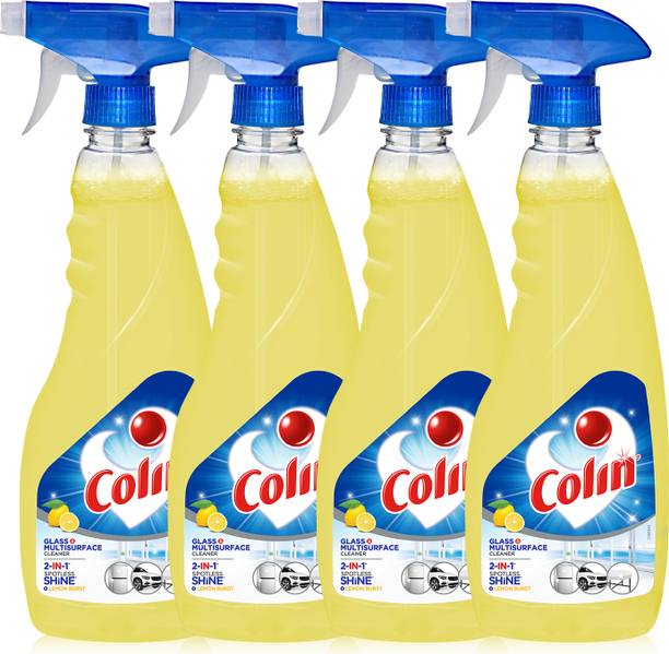 Colin Glass and Surface Cleaner Liquid Spray, Lemon Burst (4 x 0.