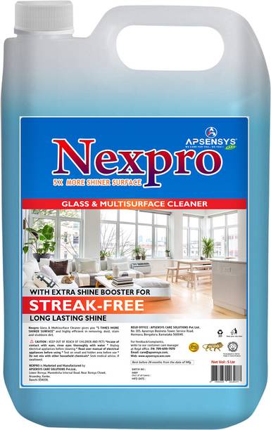 Apsensys Care NEXPRO - Glass and Surface Cleaner Liquid Spray - 5 Ltr