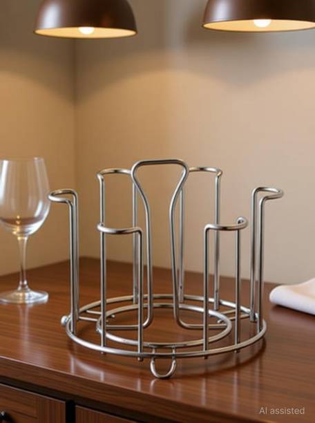 Wiretail Stainless Steel Glass Holder Stand Glass Drying Rack Stand Stainless Steel Glass Holder