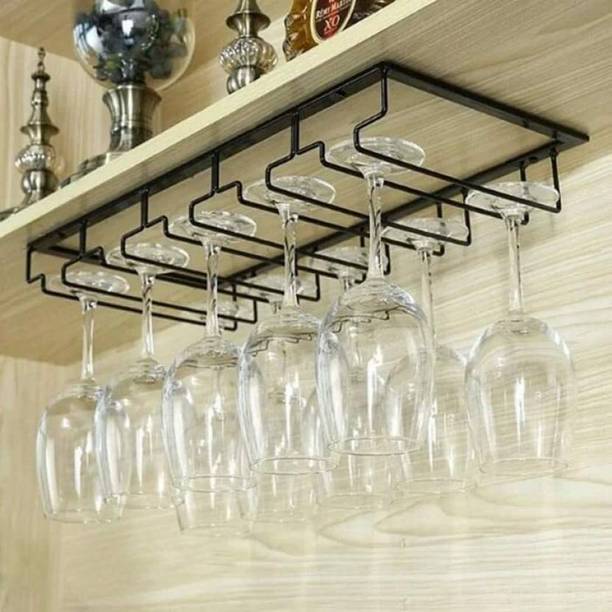 ICON CREATION Modern Glass Holder Stand Wall Mount Hanging Glass Rack holder Iron Glass Holder