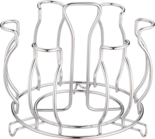 Datta Enterprise Stainless Steel Glass Stand/Mug Holder/Glass Holder for Kitchen/Dining Table Stainless Steel Glass Holder