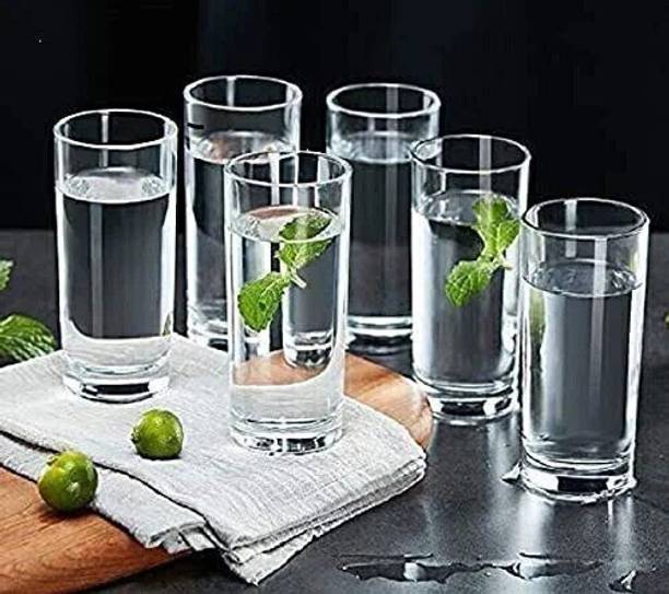 crockware (Pack of 6) Vintage Crystal Glass – Set of 6 Glass Water/Juice Glass