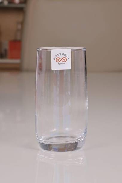 SKWAION (Pack of 6) Water Drinking Glasses | Durable Everyday Juice & Water Glasses | 350ML Glass Set Water/Juice Glass