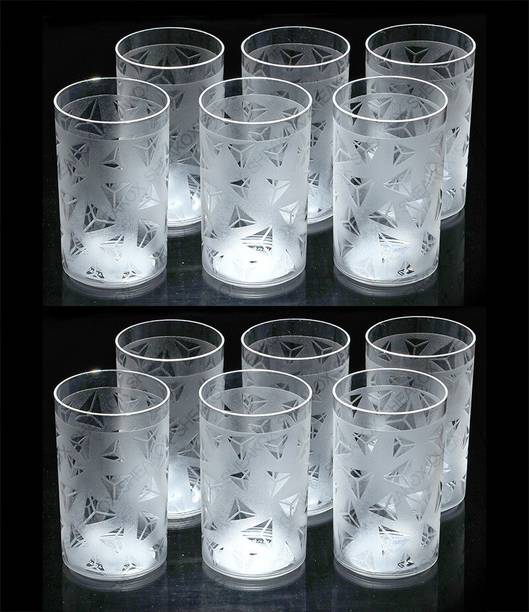 शीकोक्स Prism Pattern Glass Set 12 ग्लास सेट