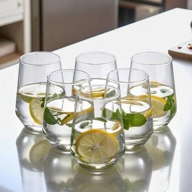 crockware (Pack of 6) CRKWR_6PCS_gls_KT-500-01_HH212 Glass Water/Juice Glass