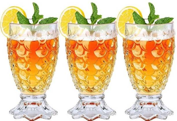 DHANSAL (Pack of 3) DSY0233 Glass Set Water/Juice Glass
