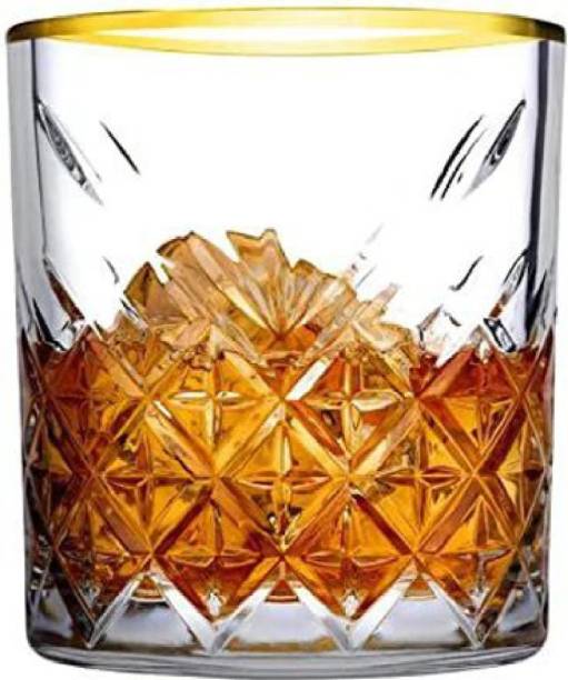 PASABAHCE (Pack of 4) TIMELESS GOLD RIM WHISKY GLASS 345ML SET OF 4 (52790) Glass Set Whisky Glass