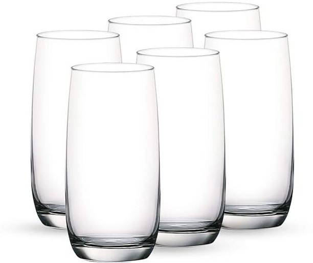 Ocean (Pack of 6) Beverage Glass - 6 Set, 370ml Glass Set Beer Glass