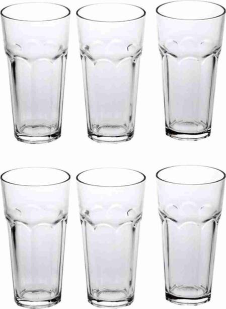 SMILERY (Pack of 6) Glass Set Water/Juice Glass Clear Glass Set Water/Juice Glass