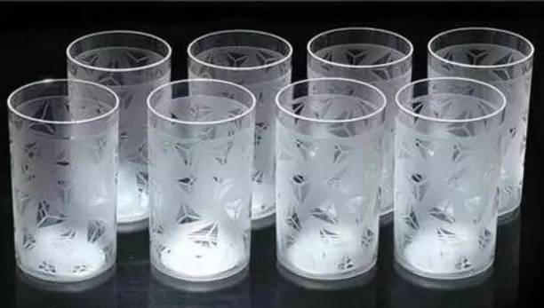 Puerto (Pack of 8) WINE, SODA, JUICE, MILK-SHAKE, BEER, VODKA, BUTTERMILK UNBREAKABLE Glass Set Water/Juice Glass