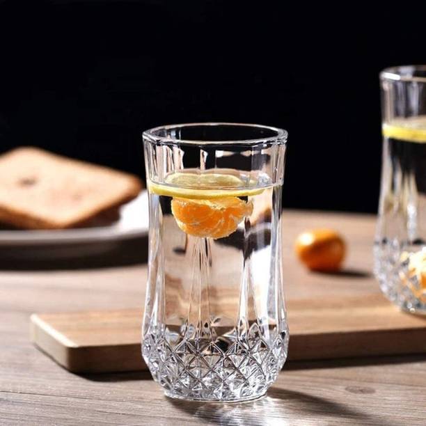 SMILERY (Pack of 6) Glassware wine whisky Glass - Transparent, Glass Set Water/Juice Glass