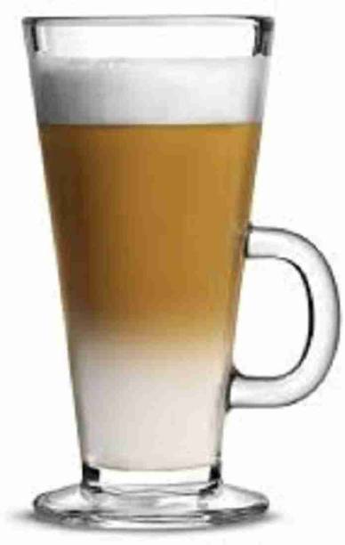 SMILERY (Pack of 2) Glass Coffee Mug Glass Water/Juice Glass Glass Set Water/Juice Glass
