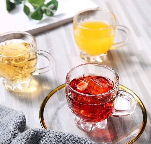 DHANSAL (Pack of 6) 6PCS ( YZJB-2402-2) Glass Set Water/Juice Glass