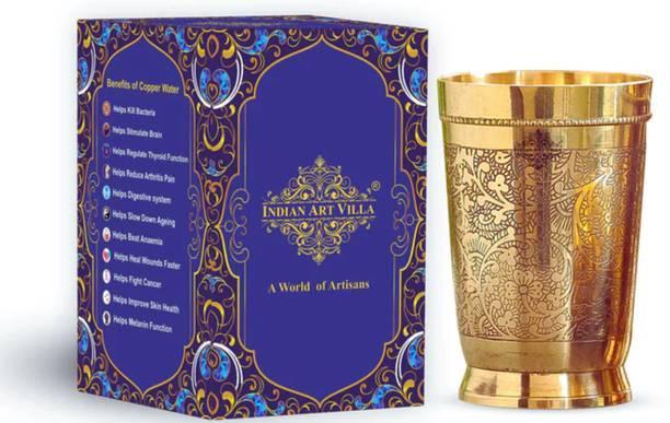 इंडियानार्टविला Premium Quality Brass Embossed ग्लास