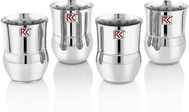 आर के Flowerpot 7 DLX Stainless Steel Glass|Mirror Polish, Food Grade ग्लास सेट