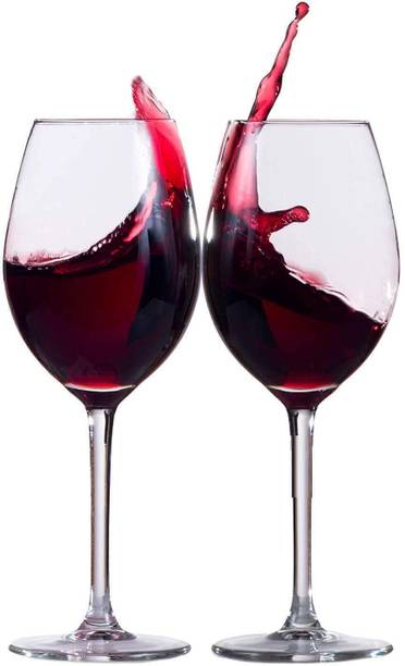 Red-Rubby (Pack of 2) Style Crystal Clear 310ml Red Wine and White Wine Glasses Glass Set Wine Glass