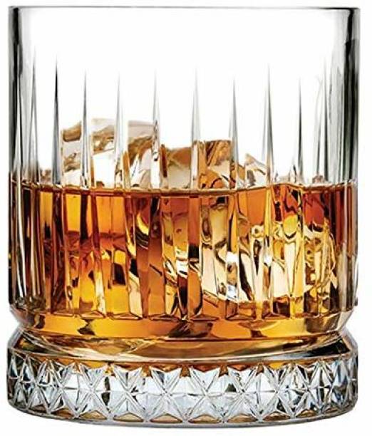 morryz (Pack of 4) Italian Style Whiskey Glasses Bar Glass for Drinking Bourbon (Pack of 4,350ml) Glass Set Whisky Glass