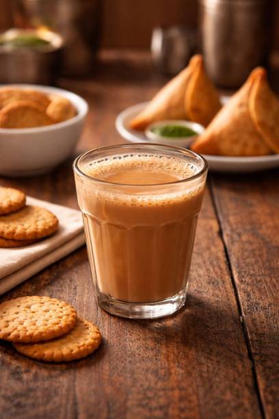 FLORAL (Pack of 6) Cutting Chai Glass 6 A/S Glass Set Hot Beverage Glass