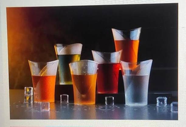 Sorath (Pack of 8) Beverage Glass_Pack of 8 Glass Set Water/Juice Glass