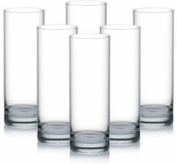 fielrop (Pack of 6) Transparent Long Glasses or Whiskey Glass Cup Tea Mojito Glass Set (290 ml) Glass Set Water/Juice Glass