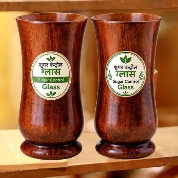 Hegza (Pack of 2) sugar level control & diabities control and lower body fat (pack of 2) Glass Set Water/Juice Glass