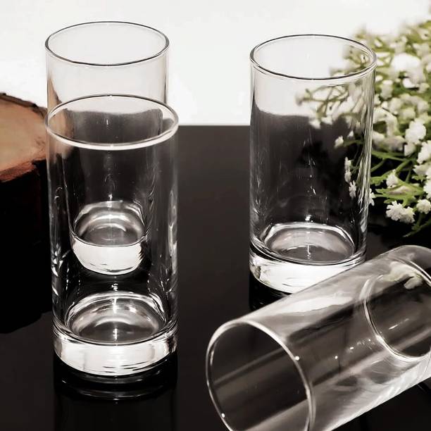 BLLUEX (Pack of 6) Elegant & Durable Glassware for Water, Juices & Beverages Perfect for Daily Use Glass Set Water/Juice Glass