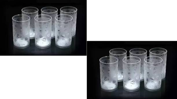 Puerto (Pack of 12) BEER, SODA, WINE, SCOTCH, MILK-SHAKE, BUTTERMILK, VODKA UNBREAKABLE Glass Set Water/Juice Glass