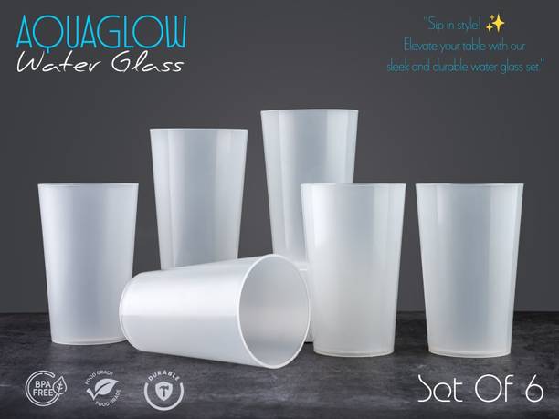 OFFYX (Pack of 6) Aquaglow glas set Glass Set Water/Juice Glass