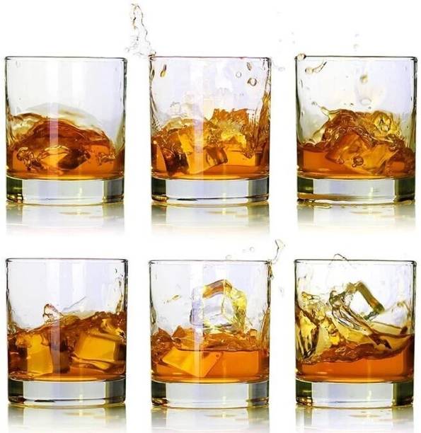 Sontox Enterprise (Pack of 6) Whiskey Glasses-Premium Scotch Glasses Set of 6 /Old Fashioned Whiskey Glasses/ Glass Set Water/Juice Glass